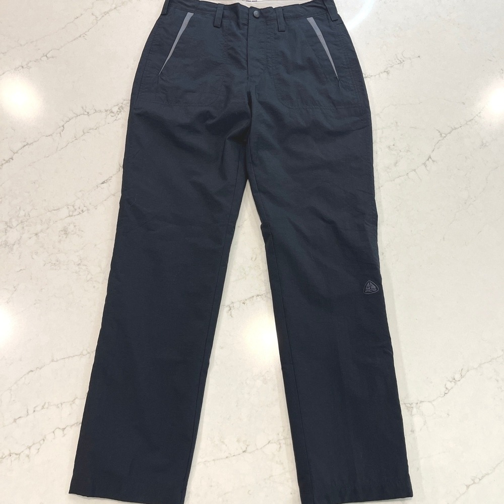Nike ACG Hiking‎ Pants Womens Size 4 Black Lined Straight Leg Outdoor Travel
